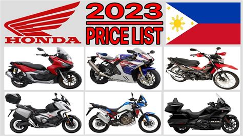 honda motorcycles philippines price list.